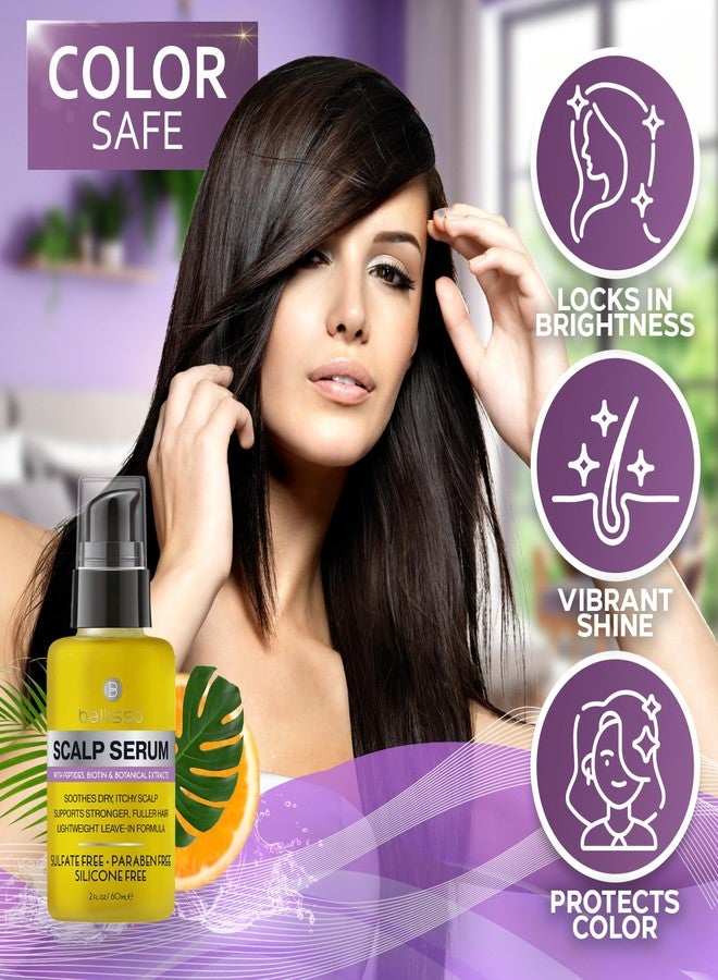 BELLISSO Scalp Serum - Dry and Itchy Dandruff Moisturizer Treatment for Women and Men - Advanced Care and Anti Itch Relief Tonic - 2 Fl Oz - Image 4